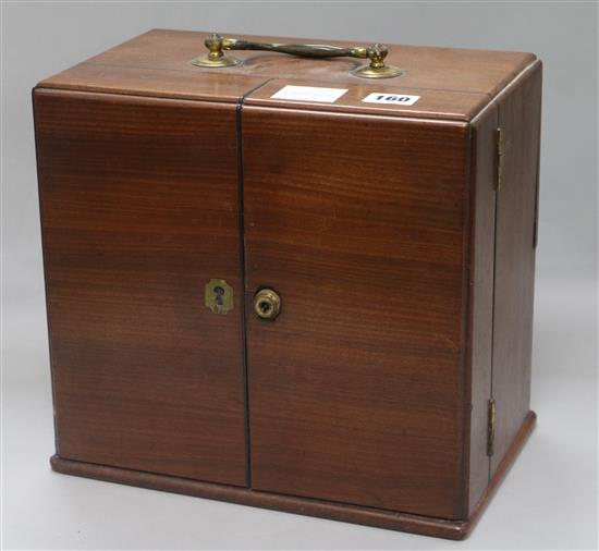 A Regency mahogany Apothecarys chest and accessories (locked)